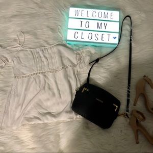White off shoulder top